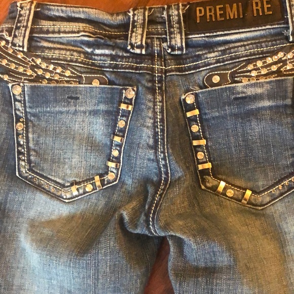 Custom Made  Premiere Denim Distressed Jeans - Picture 4 of 8